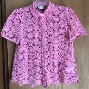 Kate Spade Bloom Floral Lace Top